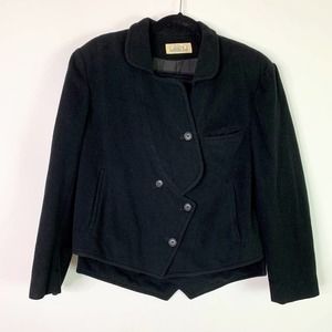Garbo Jacket Women's Size 42 Wool Blend Asymmetric
